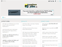Tablet Screenshot of explorejobs.in